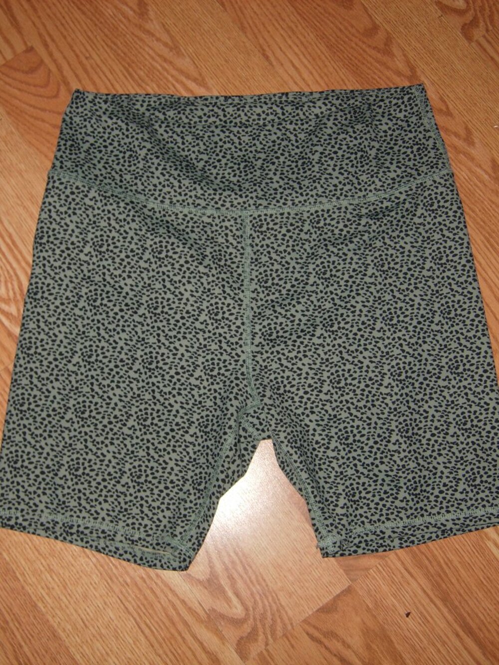 Blue Black Animal Print Bike Shorts XXL